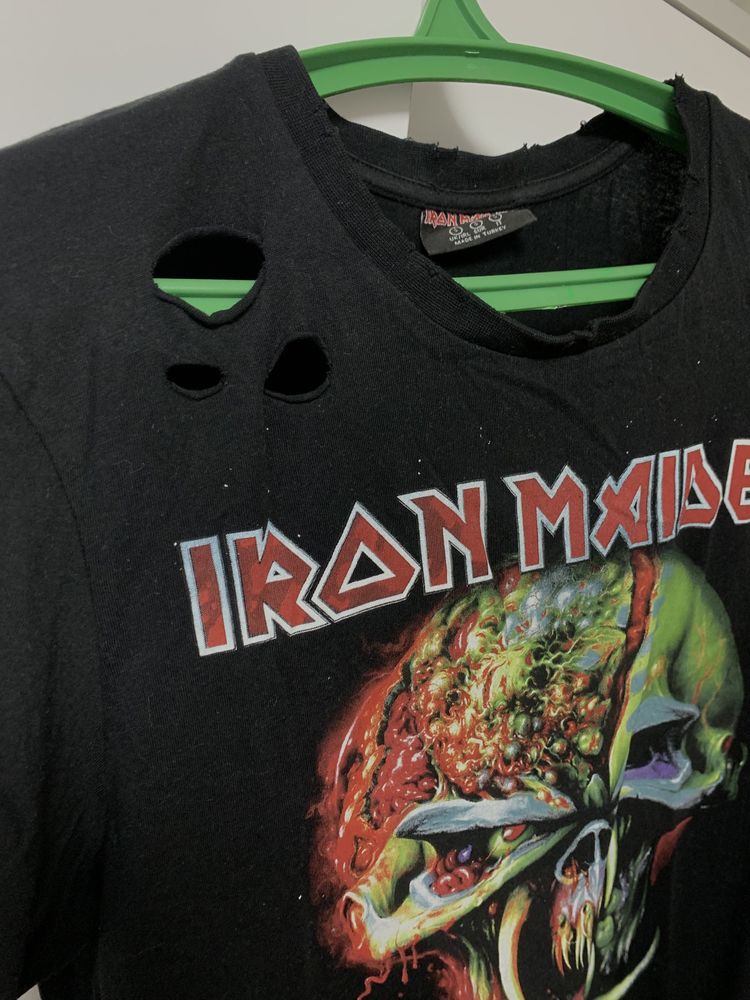 футболка панк iron maiden з принтом
