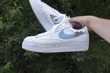 38.5р nike blazer low platform жіночі кеди снікерси