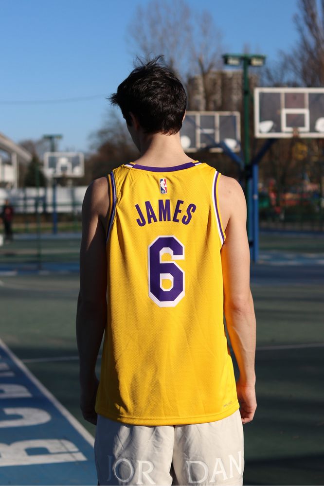 Баскетбольна майка (джерсі) NBA Lakers Lebron  футболка nike jordan