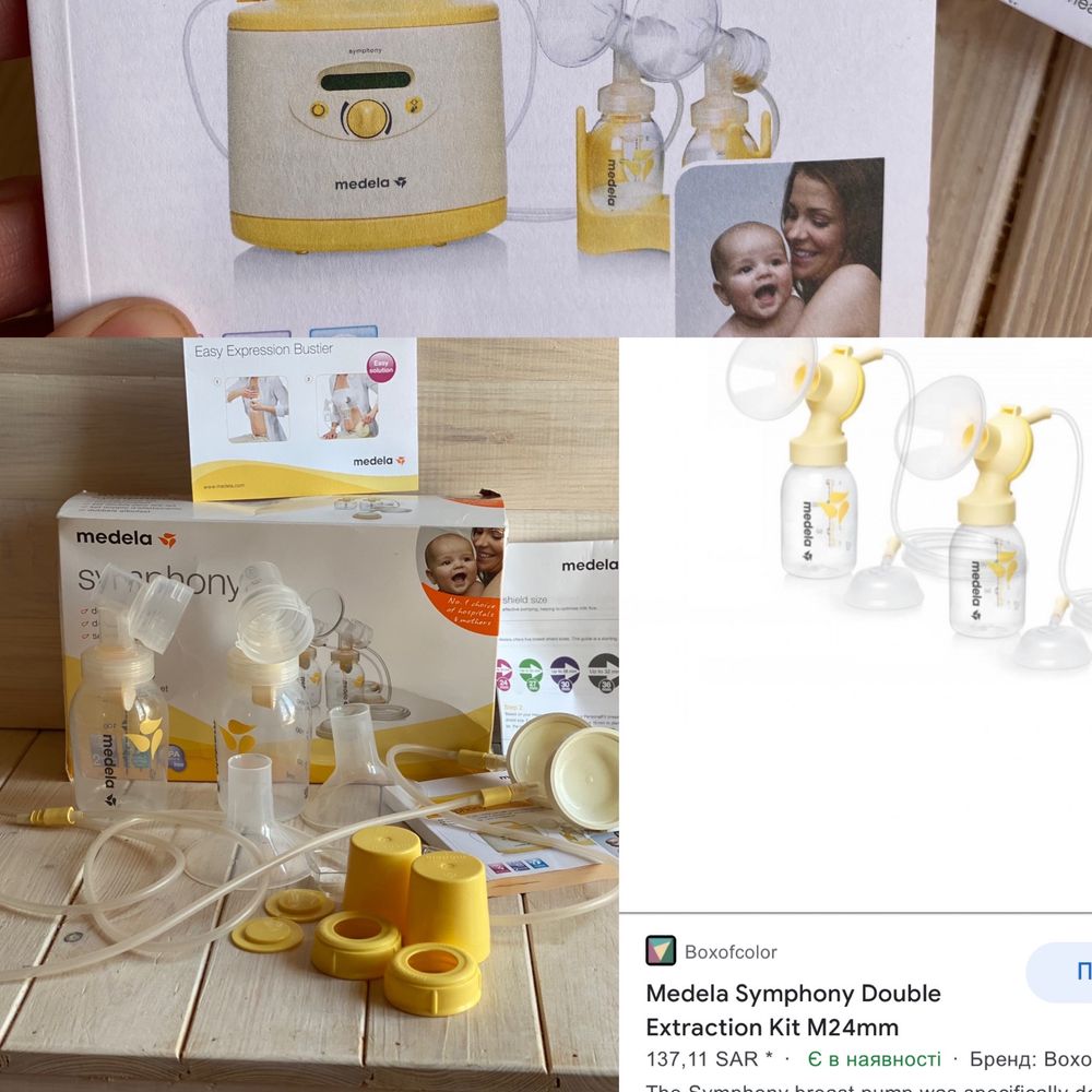 Набор двойной Double Pump Set для молокоотсоса Symphony Medela
