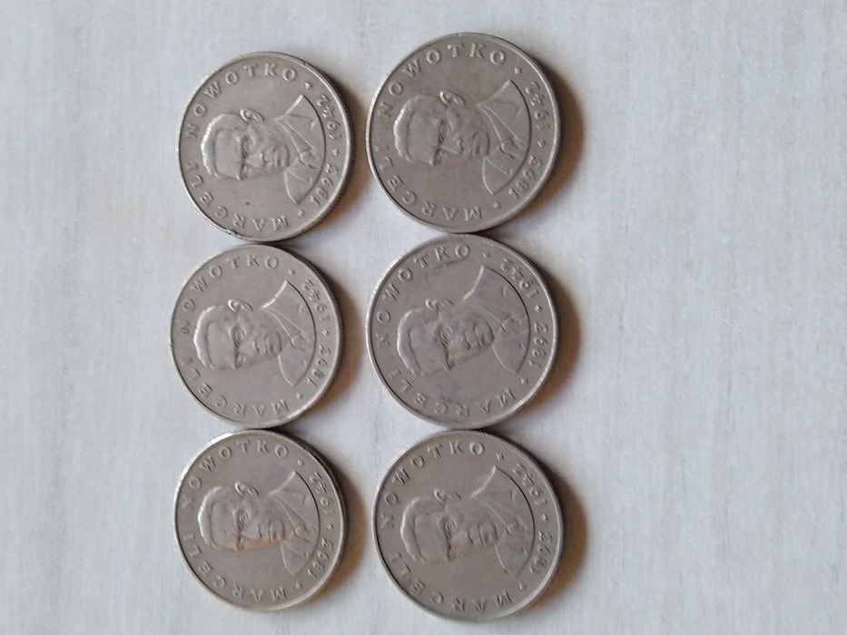 MONETA Moneta Marceli Nowotko 20zl z 1976 JEDEN BEZ ZNAKU