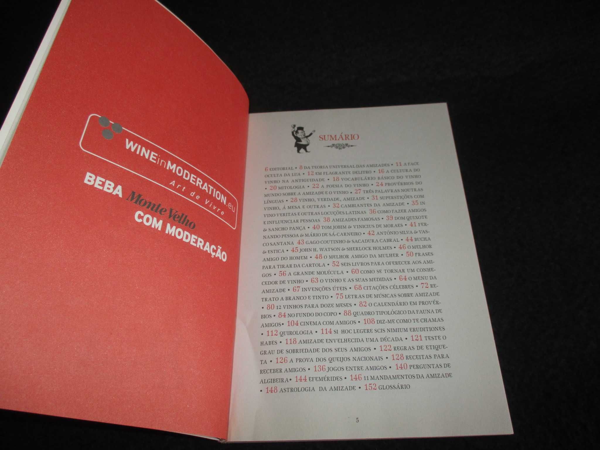 Livro Almanaque da Amizade e do Vinho