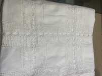 Toalhas de crochet e linho