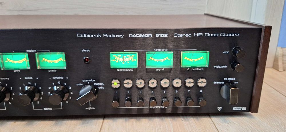 Amplituner Radmor 5102 CZARNY ! IDEAŁ Przestrojony! PO REGENERACJI !