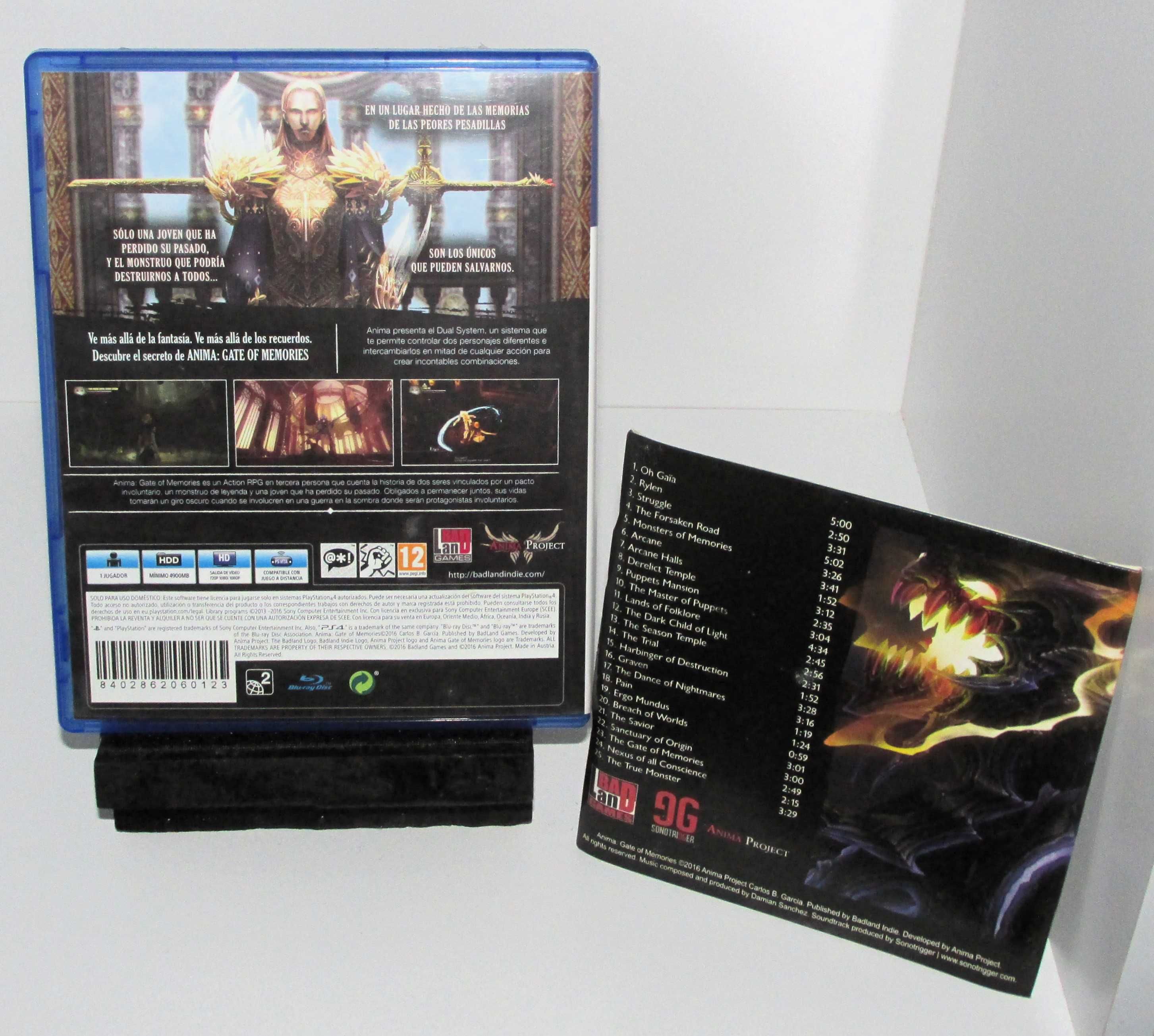 Anima Gate Of Memories PS4 + SoundTrack + Manual