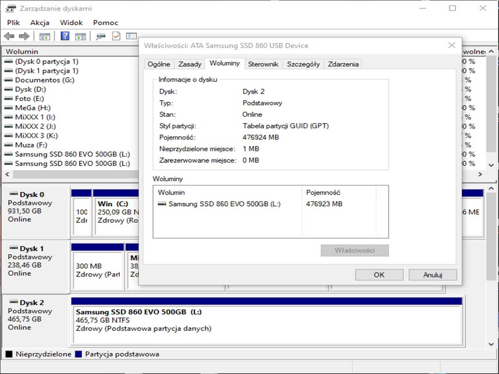 SSD 500GB Samsung 860 EvO