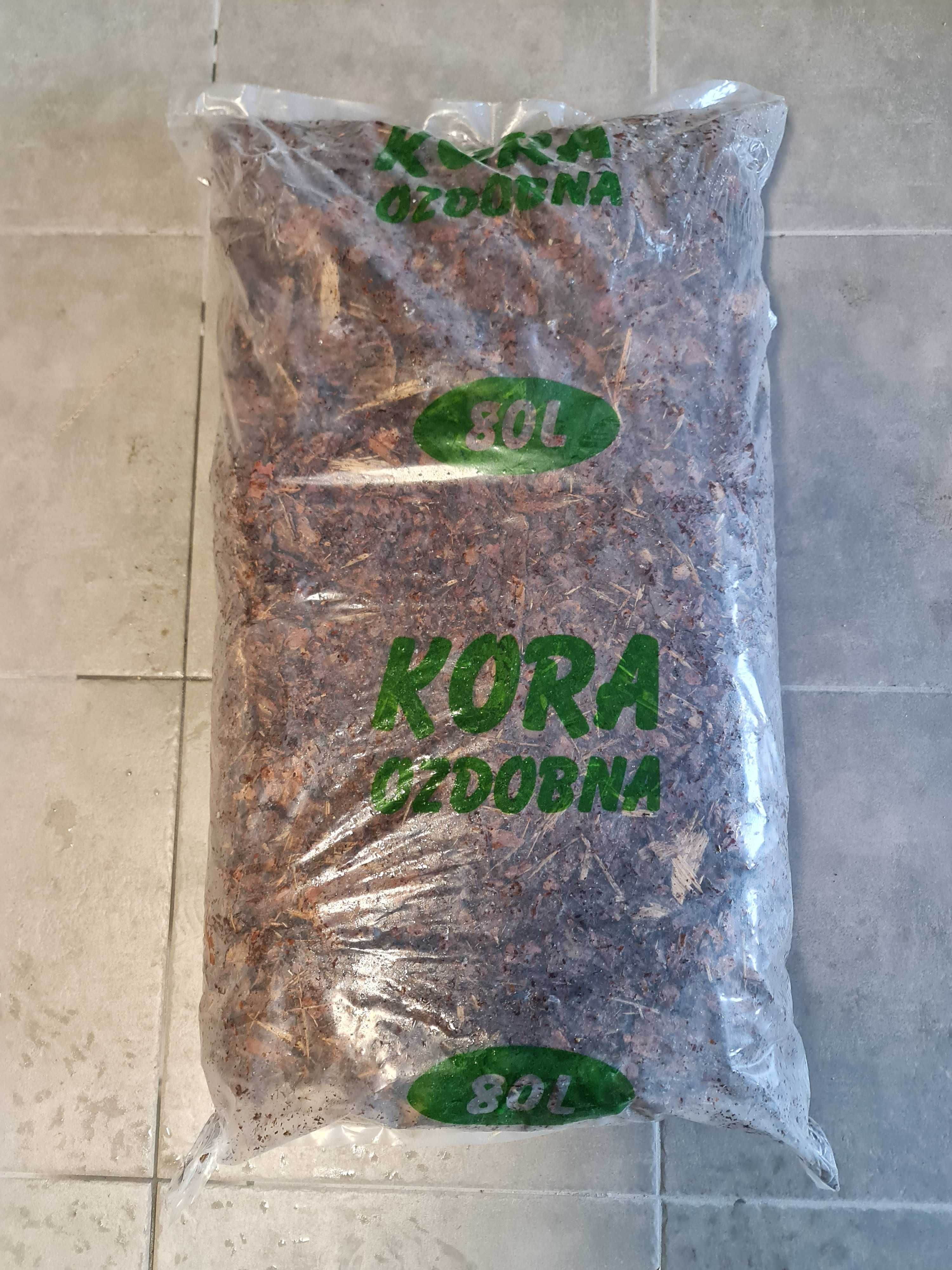 KORA SOSNOWA 80L-ogrodowa, ozdobna-kora w workach!!!