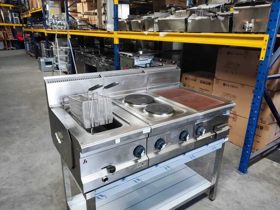 Linha de queima TRIFÁSICA- Fogão + Grelhador + Fritadeira