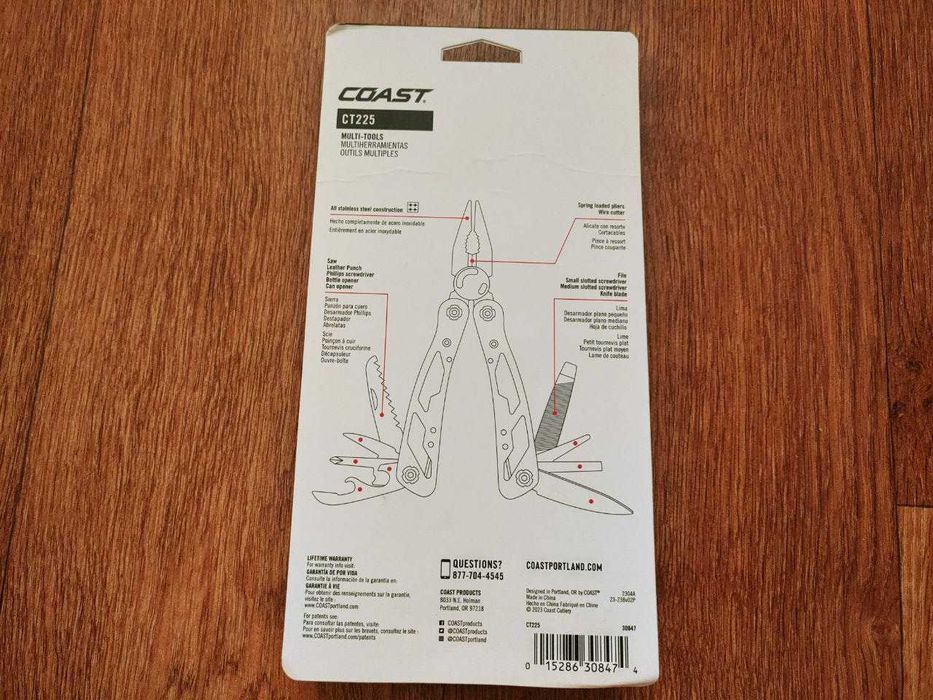 Мультитул Coast CT225 11 в 1 EDC
