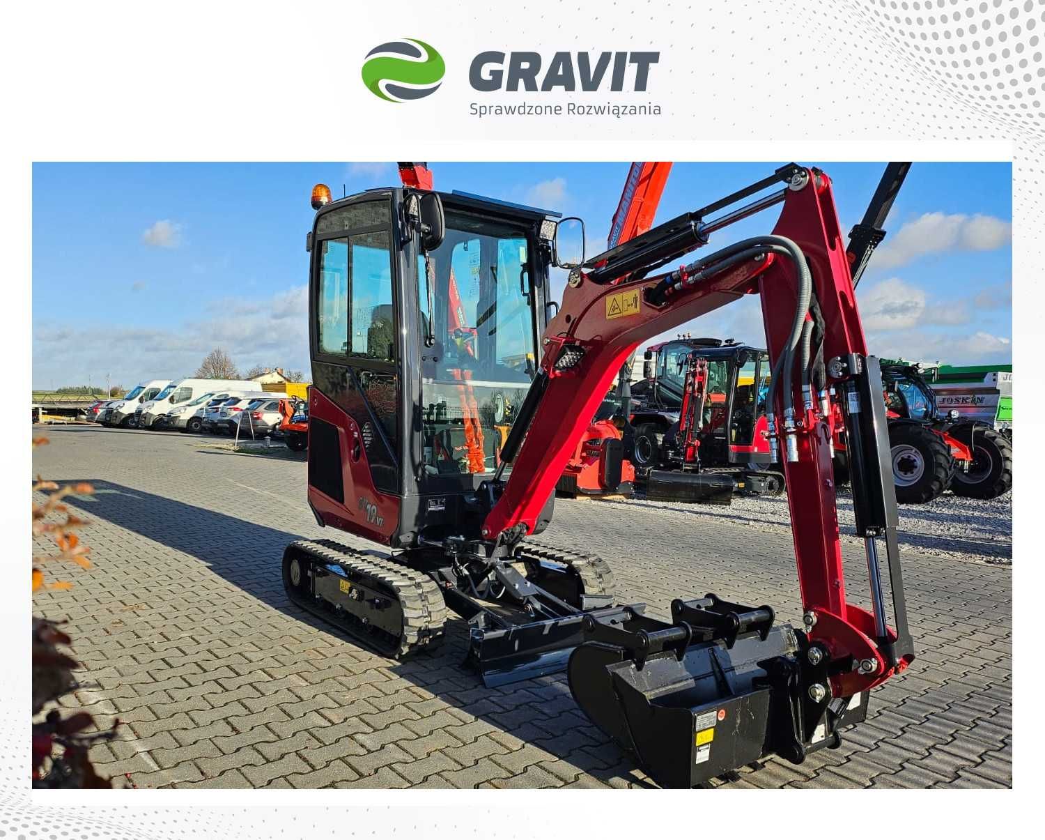 Minikoparka Yanmar SV19 (2 tony) od Autoryzowanego Dealera - GRAVIT