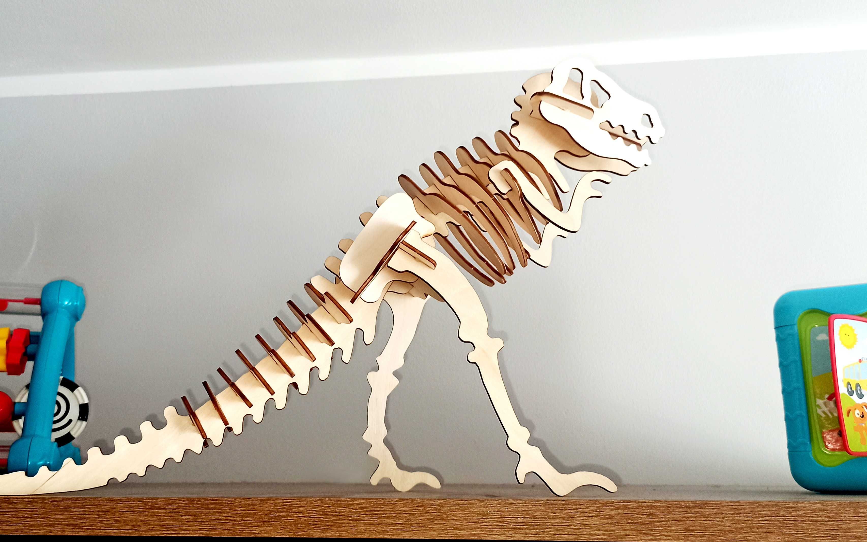 T-Rex model 3d drewniane puzzle