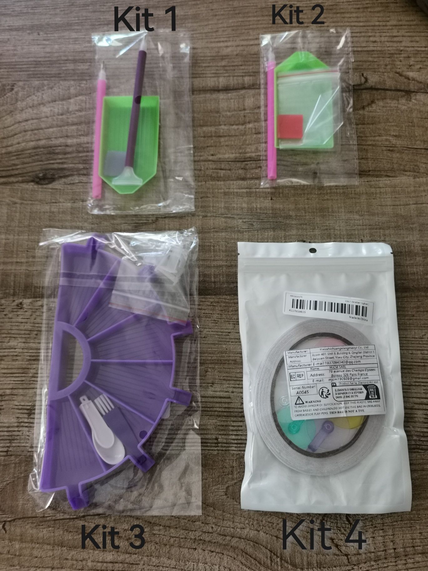 Kit acessórios para pintura diamante