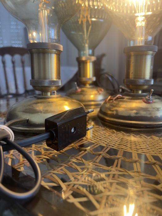 Candeeiro de mesa / candeeiro steampunk / candeeiro upcycled