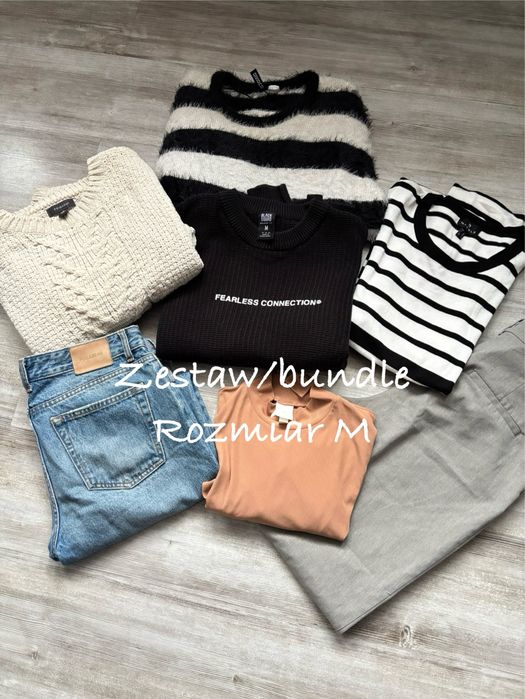 Mix zestaw rozmiar M medium bundle paczka paka kilka sztuk tanio