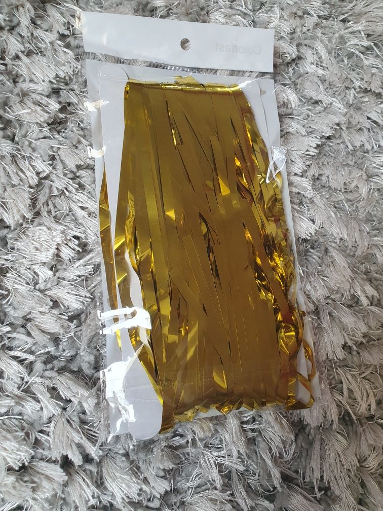 Złota foliowa girlanda