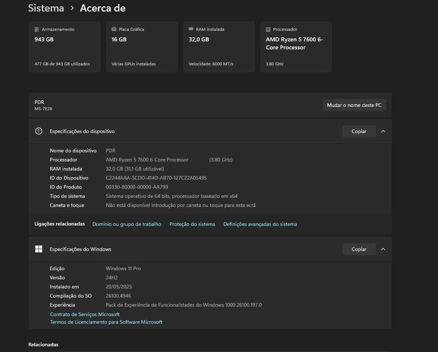 PC AMD Ryzen 5 7600X / AMD Radeon RX 7800XT