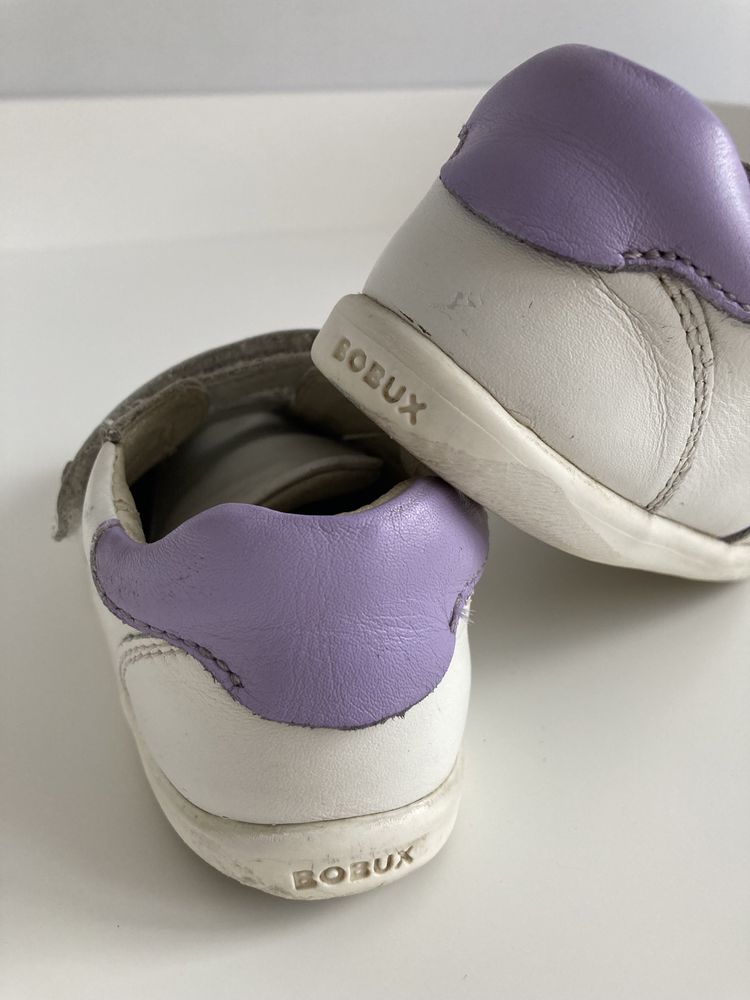 Półbuty sneakersy BOBUX Riley biały + fiolet, Rozmiar 23