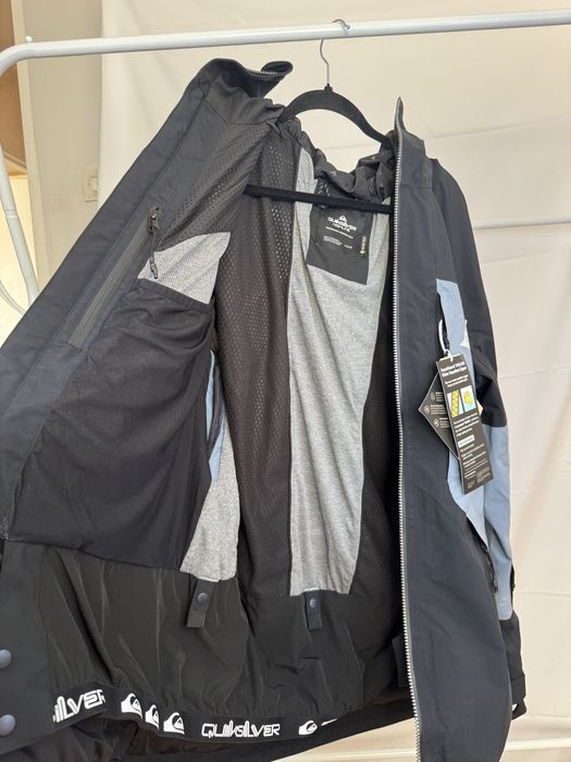 gore-tex - wyjątkowa kurtka quiksilver high-line narty snowboard L