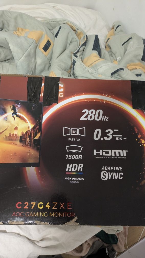 Monitor Gaming curvo AOC 280HZ