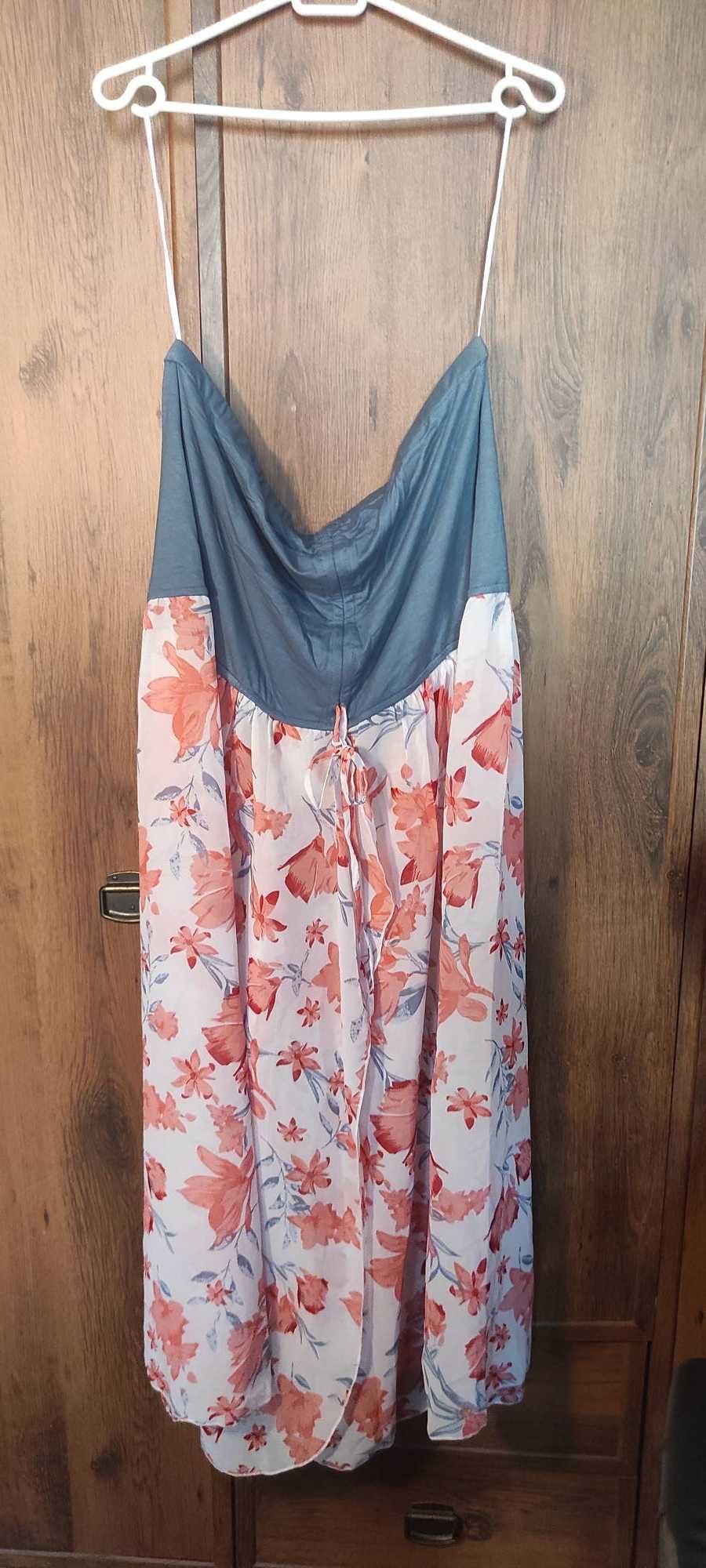 Plażowa sukienka midi w kwiaty | Bonprix | 52