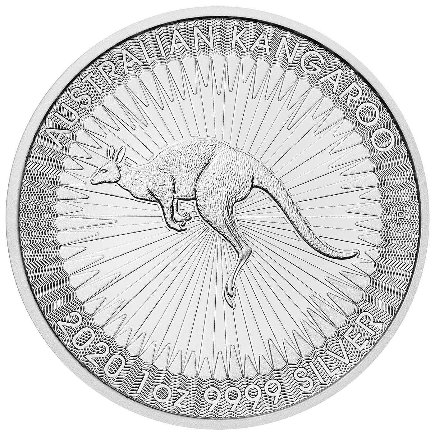 Moeda 1 onça Austrália KANGAROO 2020  Prata