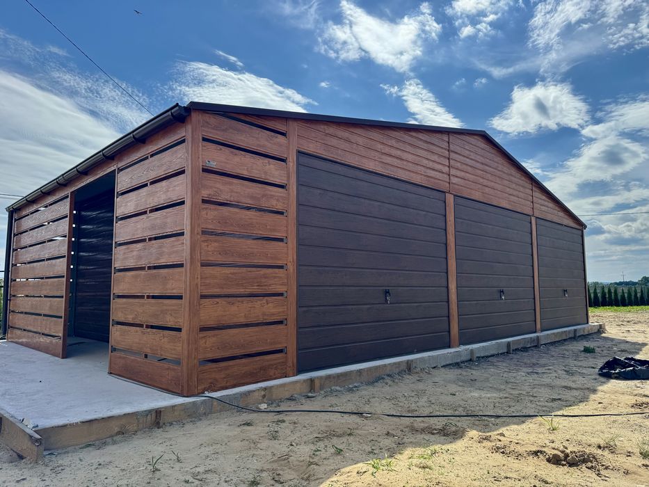 Garaz blaszany ocynkowany profil zamkniety