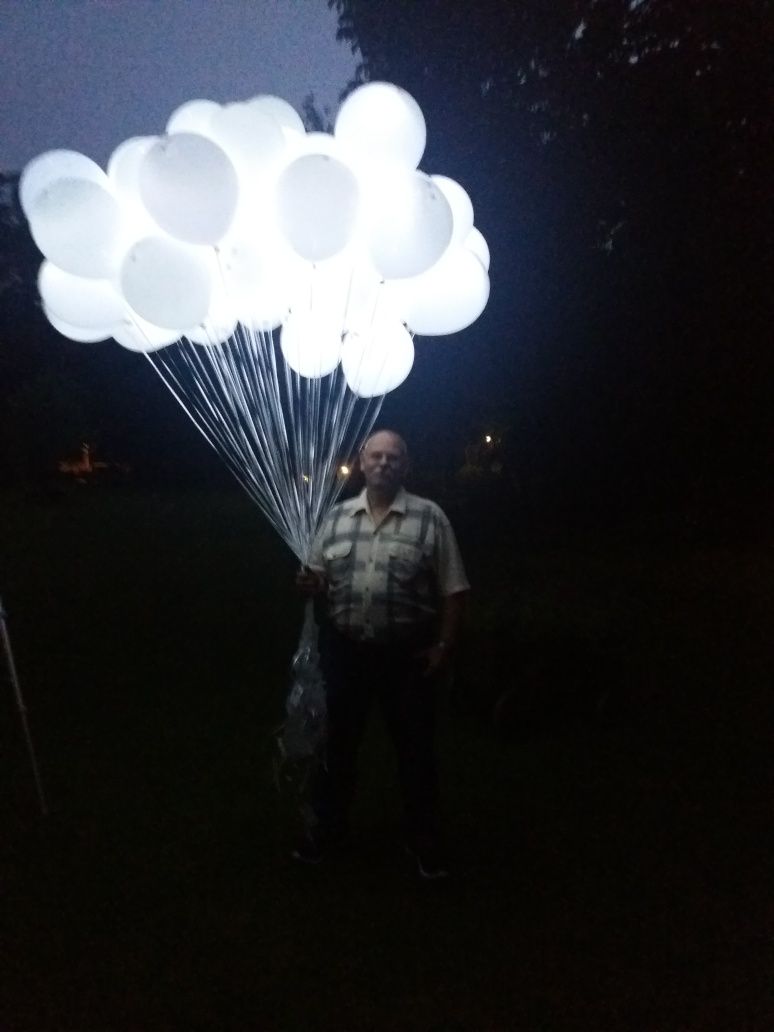 balony cyfry 1m wys balony gumowe LED sprzedaż napełnianie helem 24H