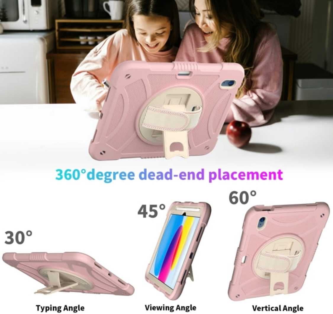 Etui Pancerne iPad 11 Pro 10.9 z uchwytem 360 różowe
