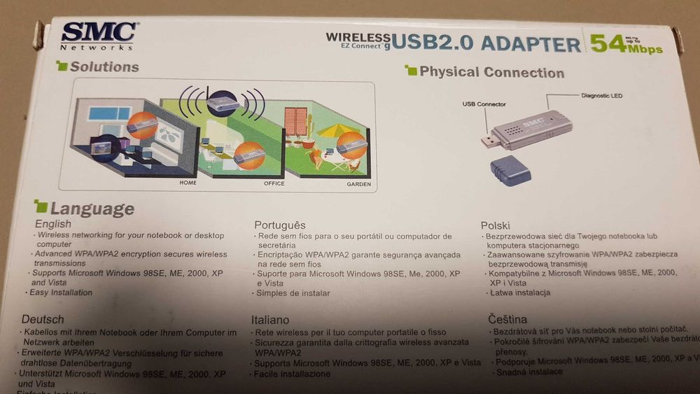 Adaptador wireless USB 2.0 54Mbps