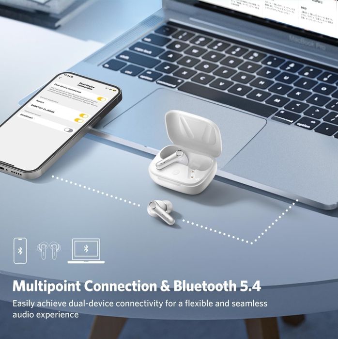 Ультракруті Earfun Air Pro4 LDAC Multipoint ANC Auracast Aptx Lossless