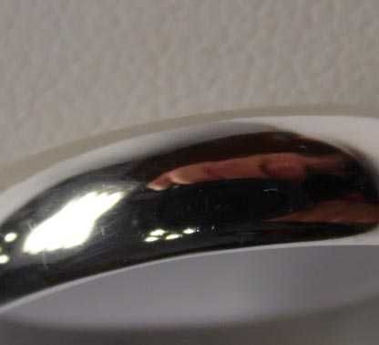 Srebrna gładka półokrągła obrączka  R.26. 4,4 mm.
