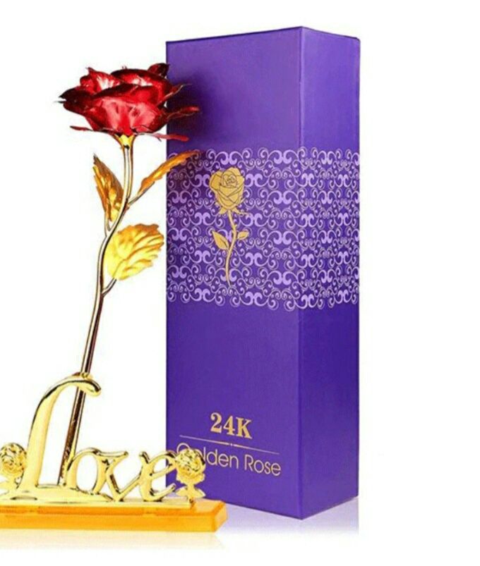 Подарок Роза 24 K Gold Rose Нова