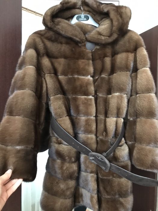 Шуба норка поперечка