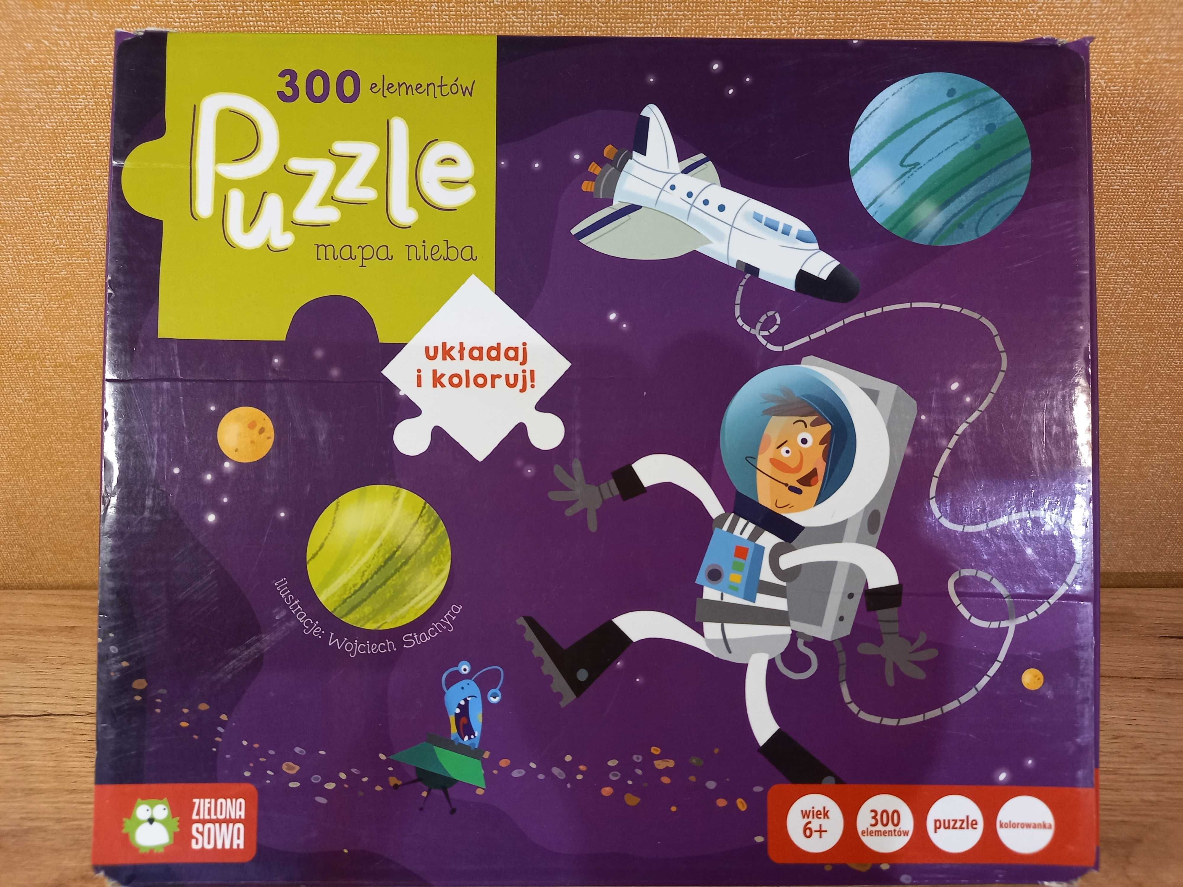 Puzzle - Mapa Nieba - Kosmos - 300 el. Wyd. Zielona Sowa