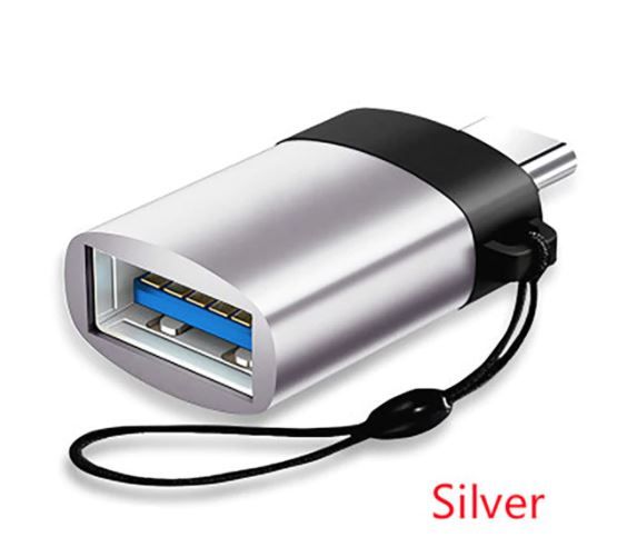 USB-C do USB-A OTG Adapter, Przejściówka, Metalowa NOWA!