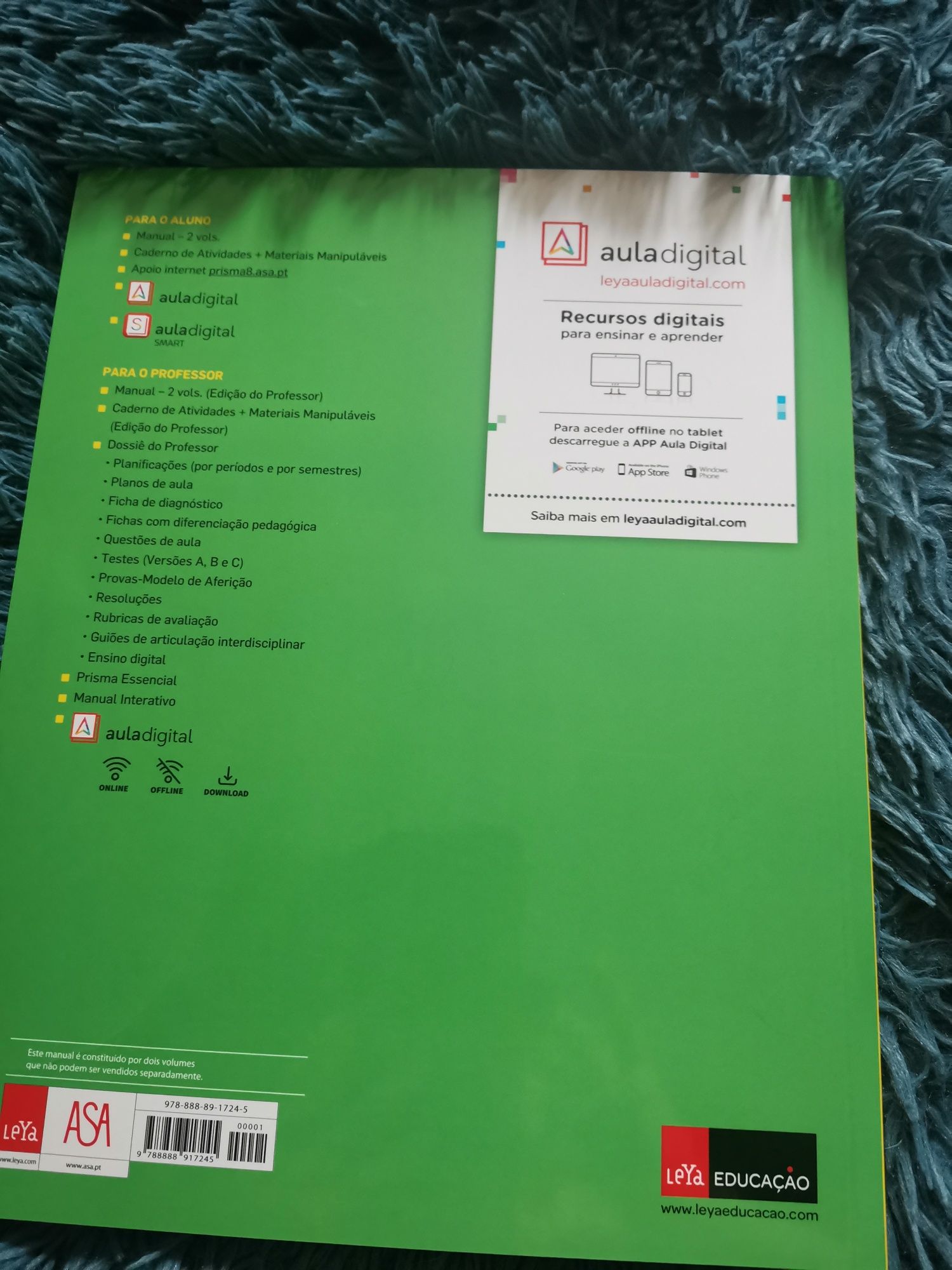 Manual 1 e 2 novos de Matemática 8° ano - Prisma 8