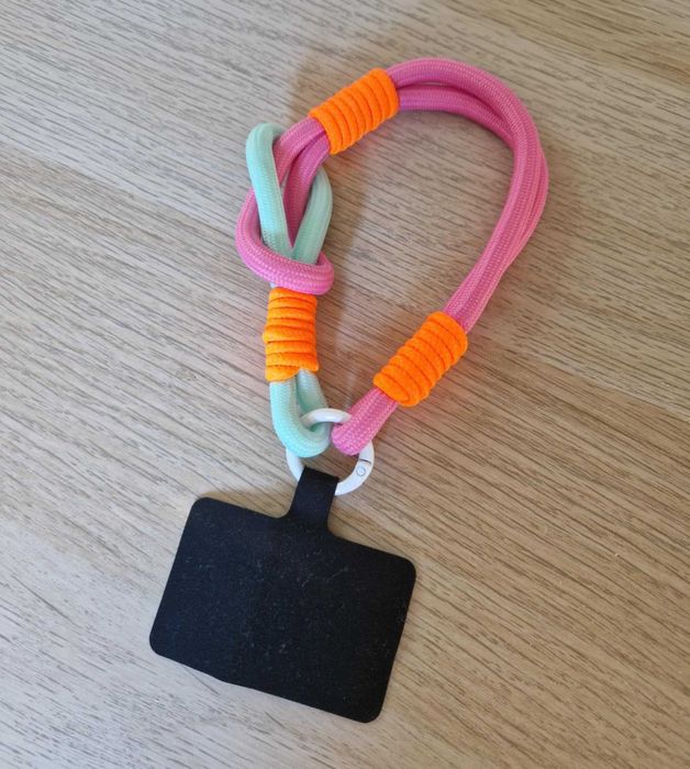 Kolorowa neonowa smycz do telefonu na rękę uniwersalna