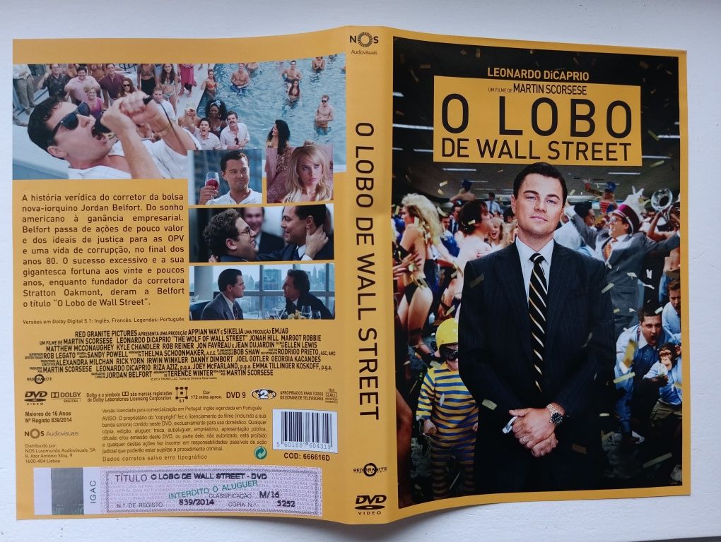DVD o lobo de wall street