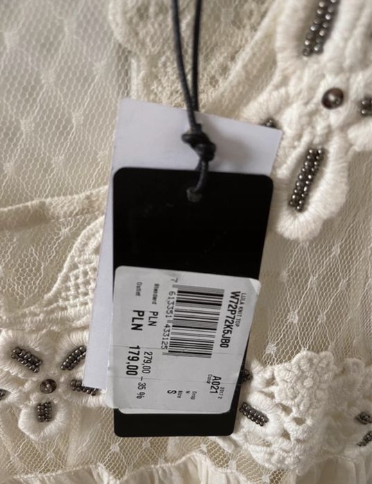 Guess top koronka ażurowy bluzka