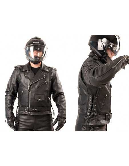 Kurtka motocyklowa skórzana męska typu RAMONESKA KSM029