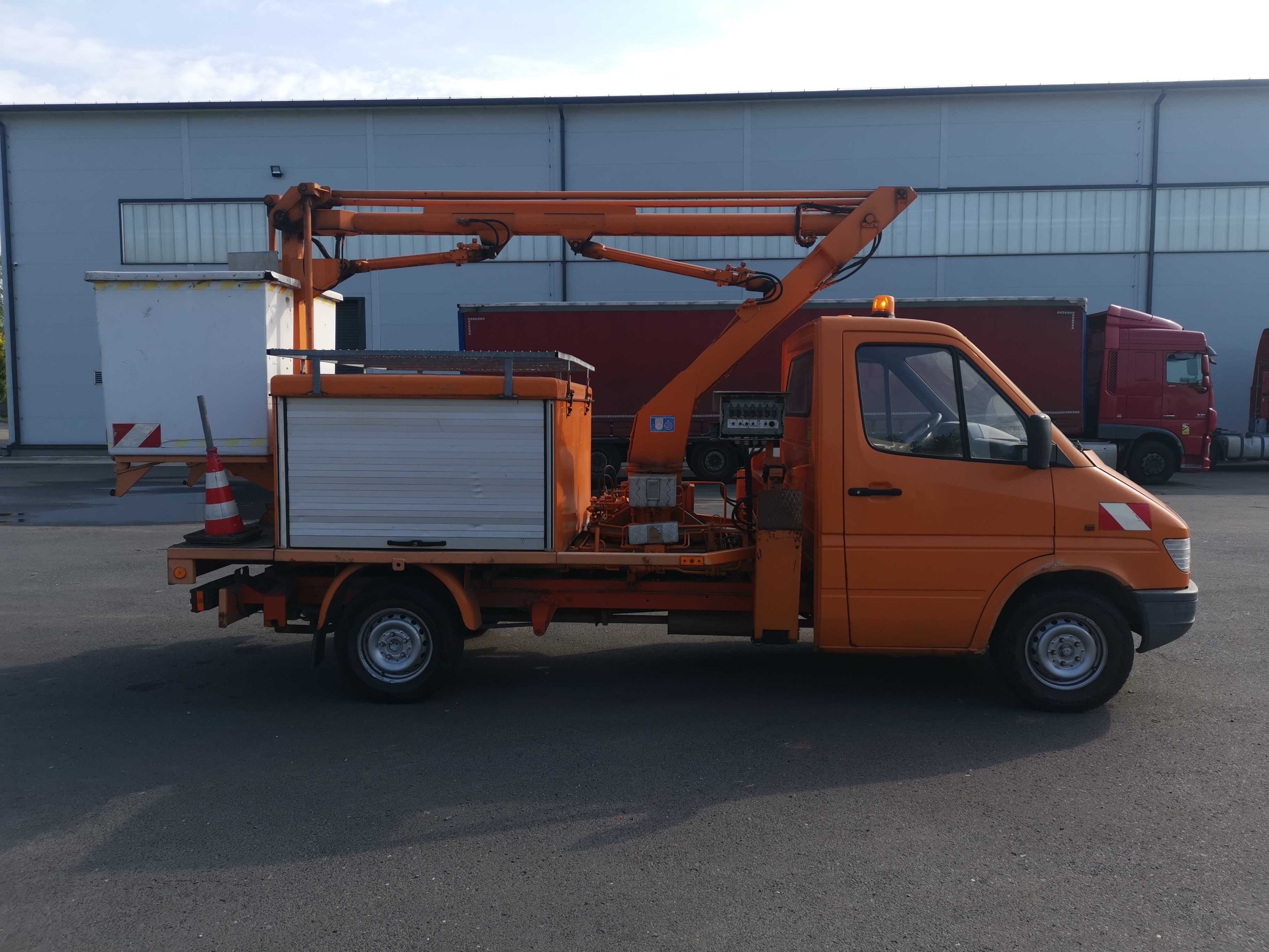 Podnośnik koszowy Zwyzka Mercedes Sprinter Ruthamn ks80 zamiana !