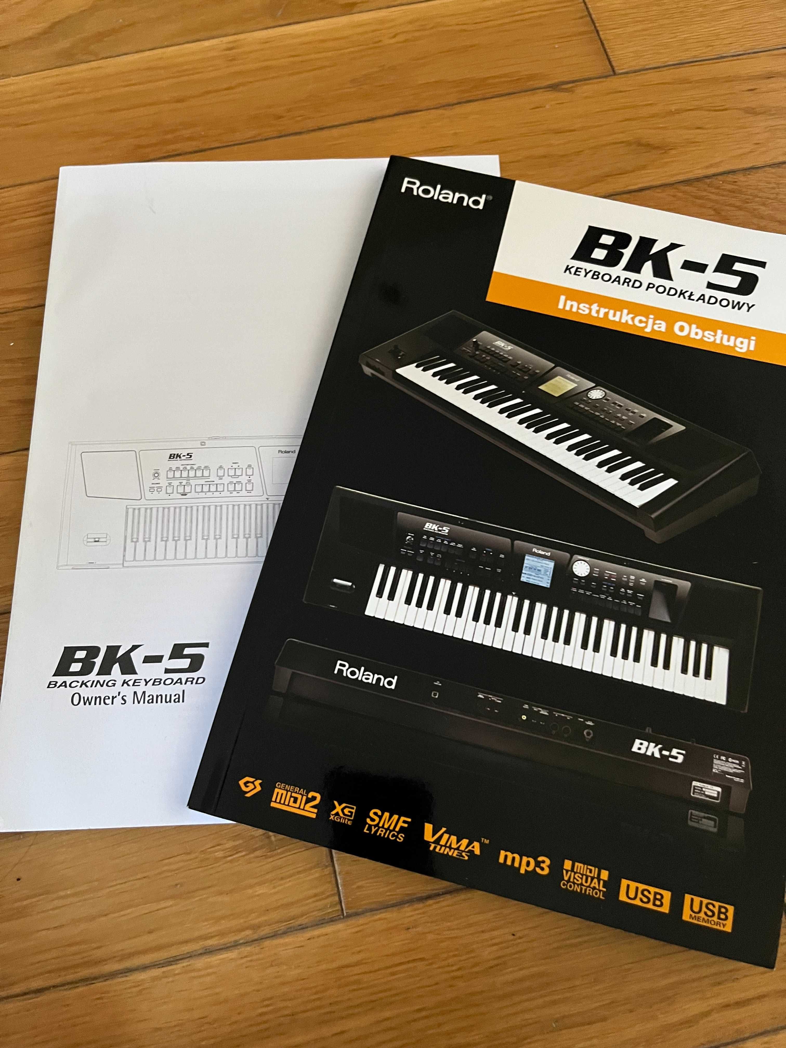 Keyboard Roland BK-5 zestaw jak nowy