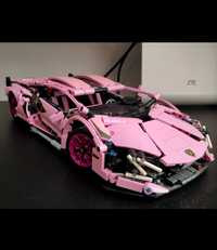Samochód Lamborghini różowy