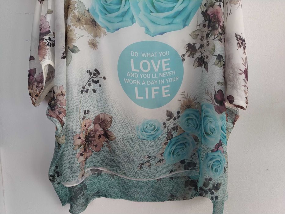 Blusa chiffon muito elegante - Tamanho único