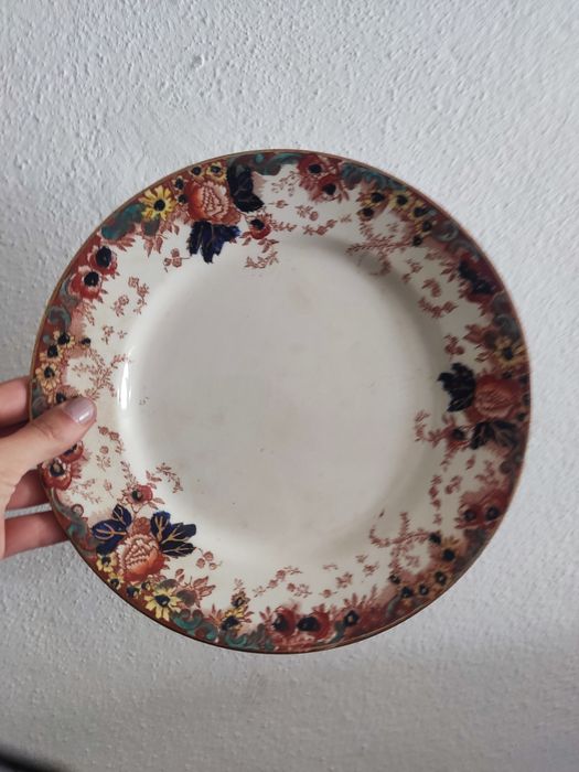 Prato raso raro excelsior rico da fábrica de louças Sacavém