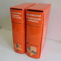 Dois Livros Dicionários Grandes Porto Editora Português Espanhol