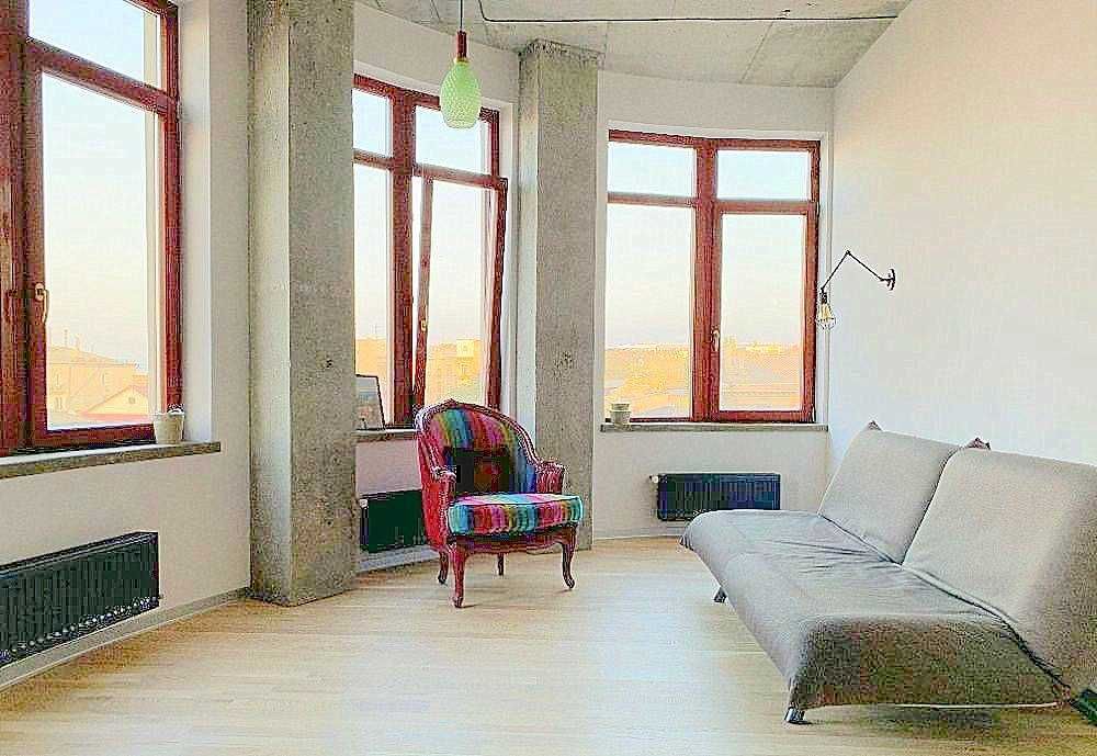 двуспальная квартира в стиле ЛОФТ, Гефест