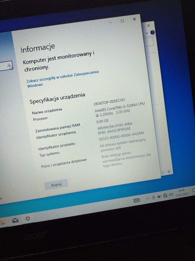 Acer Aspire i5-5200 CPU---8 Gb Ram,1Tb Dysk HD---Okazja Łódz