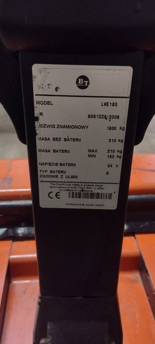 Paleciak elektryczny Bt