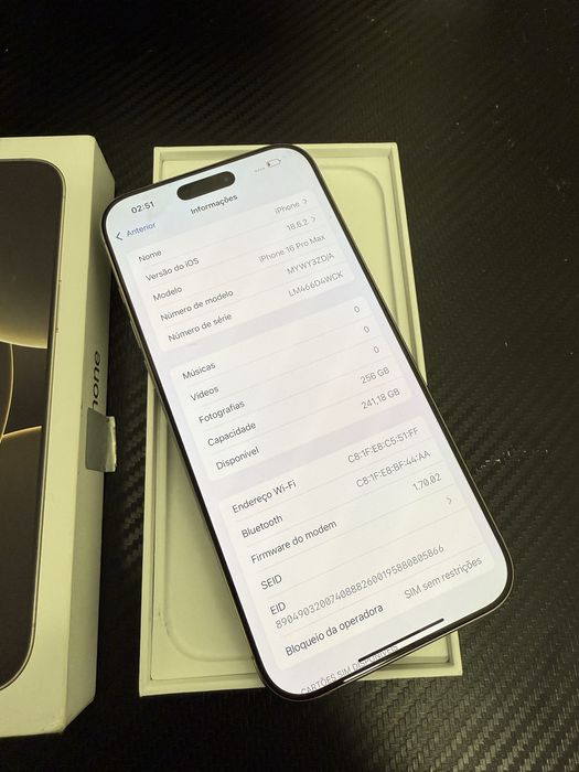 Iphone 16 Pro Max de 256GB IMPECAVEL